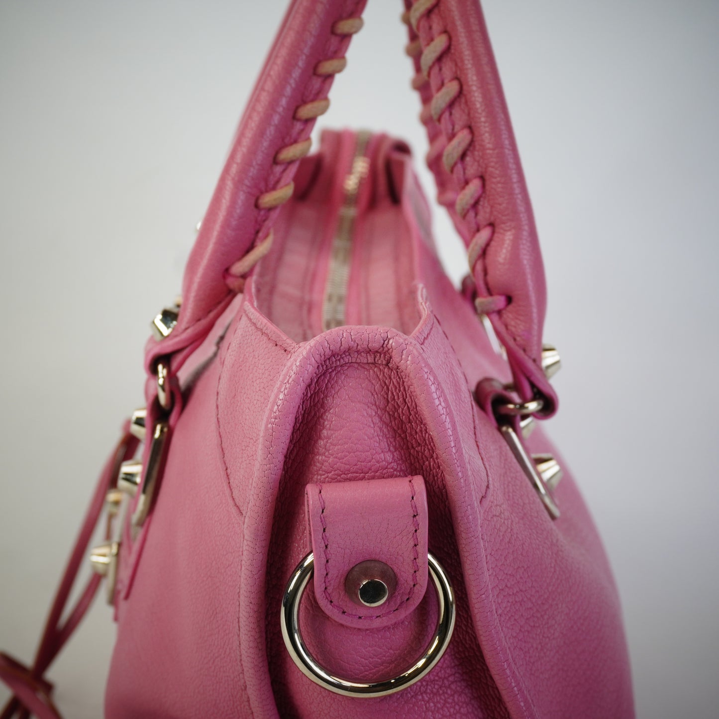 Balenciaga Small Metallic Edge Pink