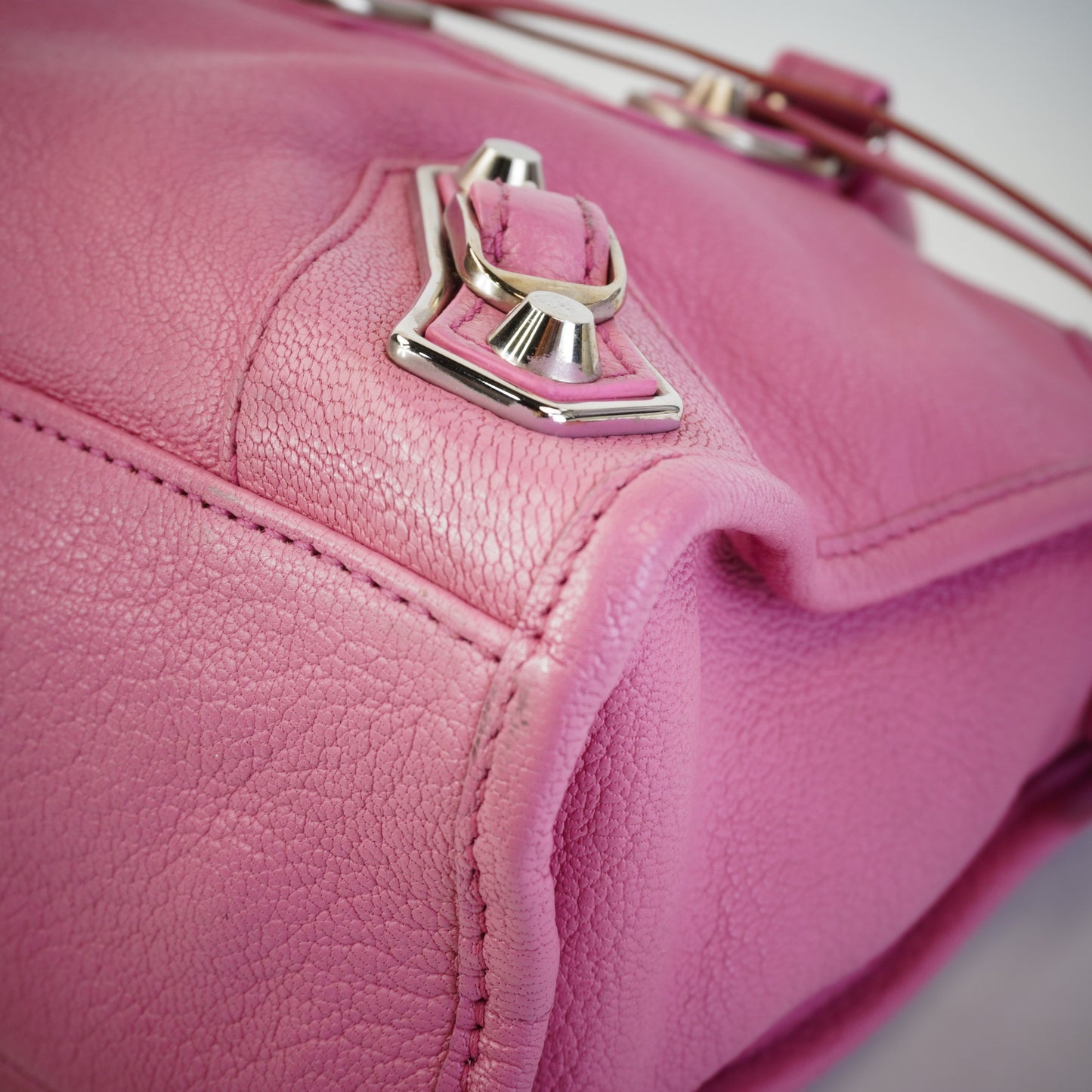 Balenciaga Small Metallic Edge Pink