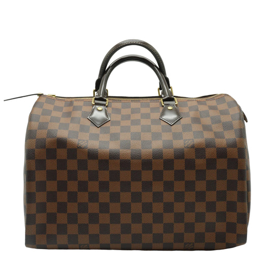 Louis Vuitton	Speedy Damier Ebene Medium GHW
