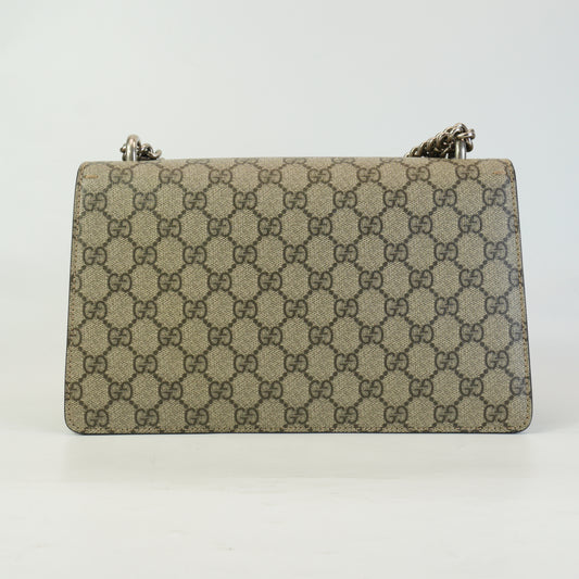 Gucci Dionysus GG Supreme/Black Suede Medium SHW