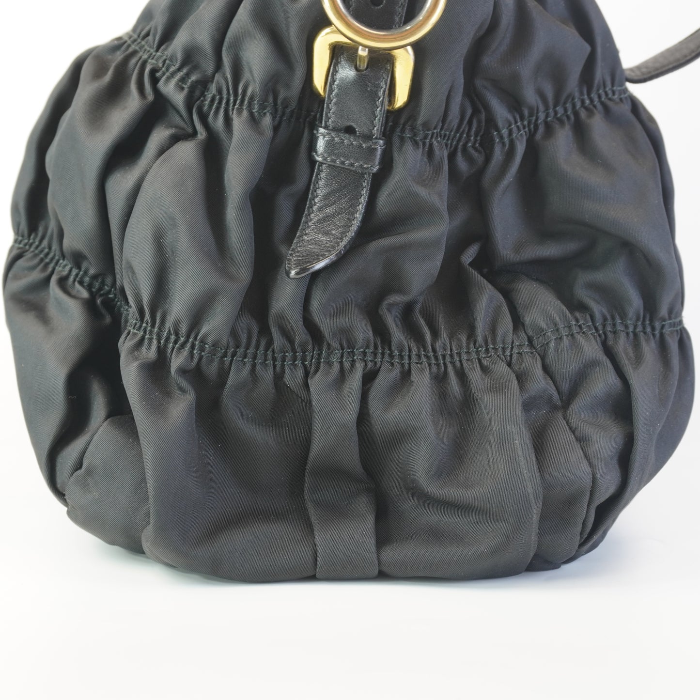 Prada Tessuto Nylon Graufre Tote Black