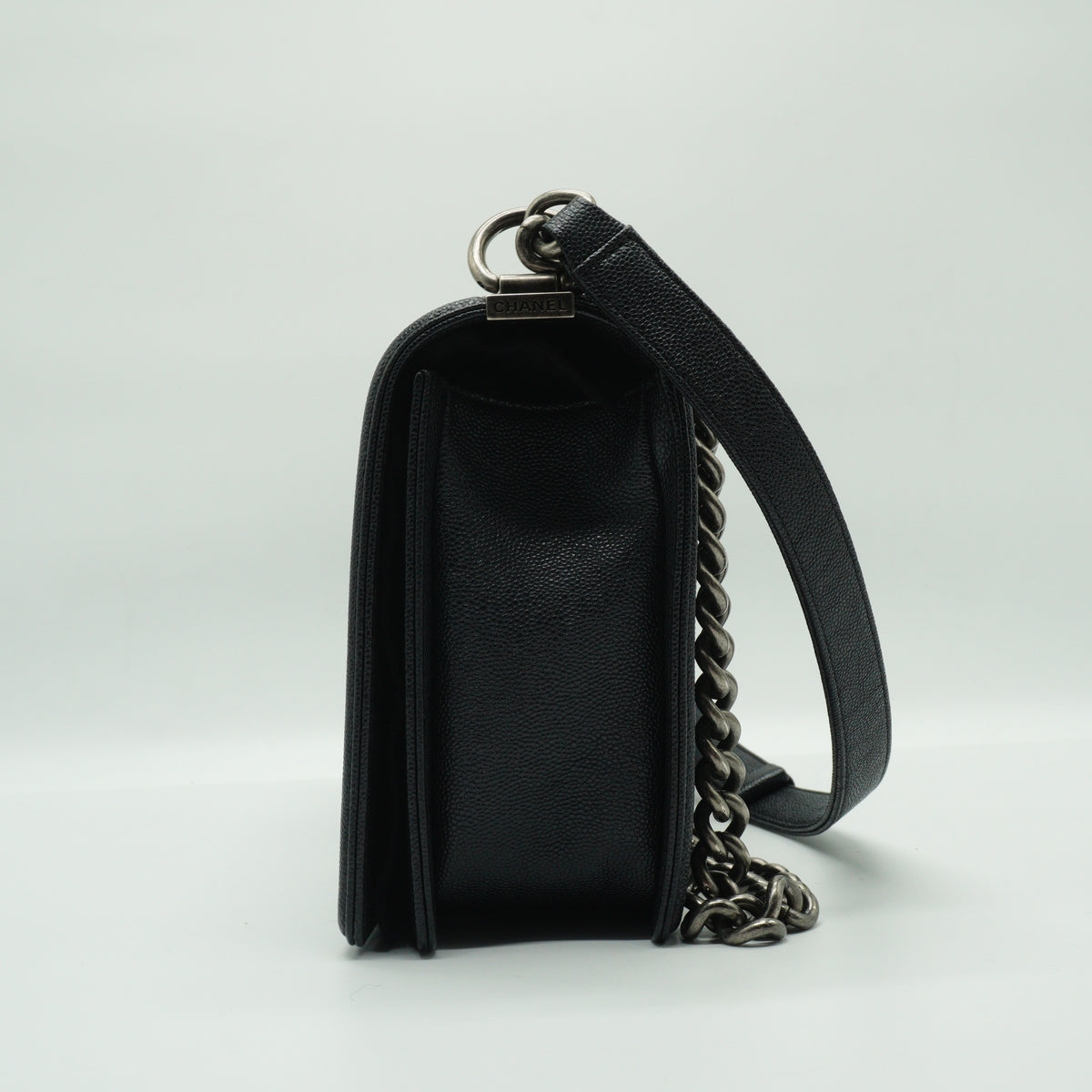 Chanel	Leboy Medium Caviar Flap Bag Black SHW