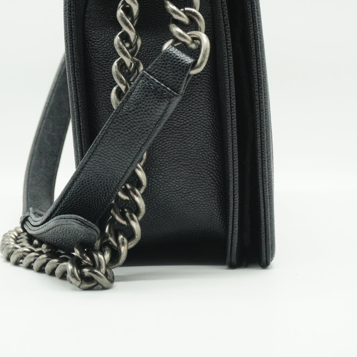 Chanel	Leboy Medium Caviar Flap Bag Black SHW