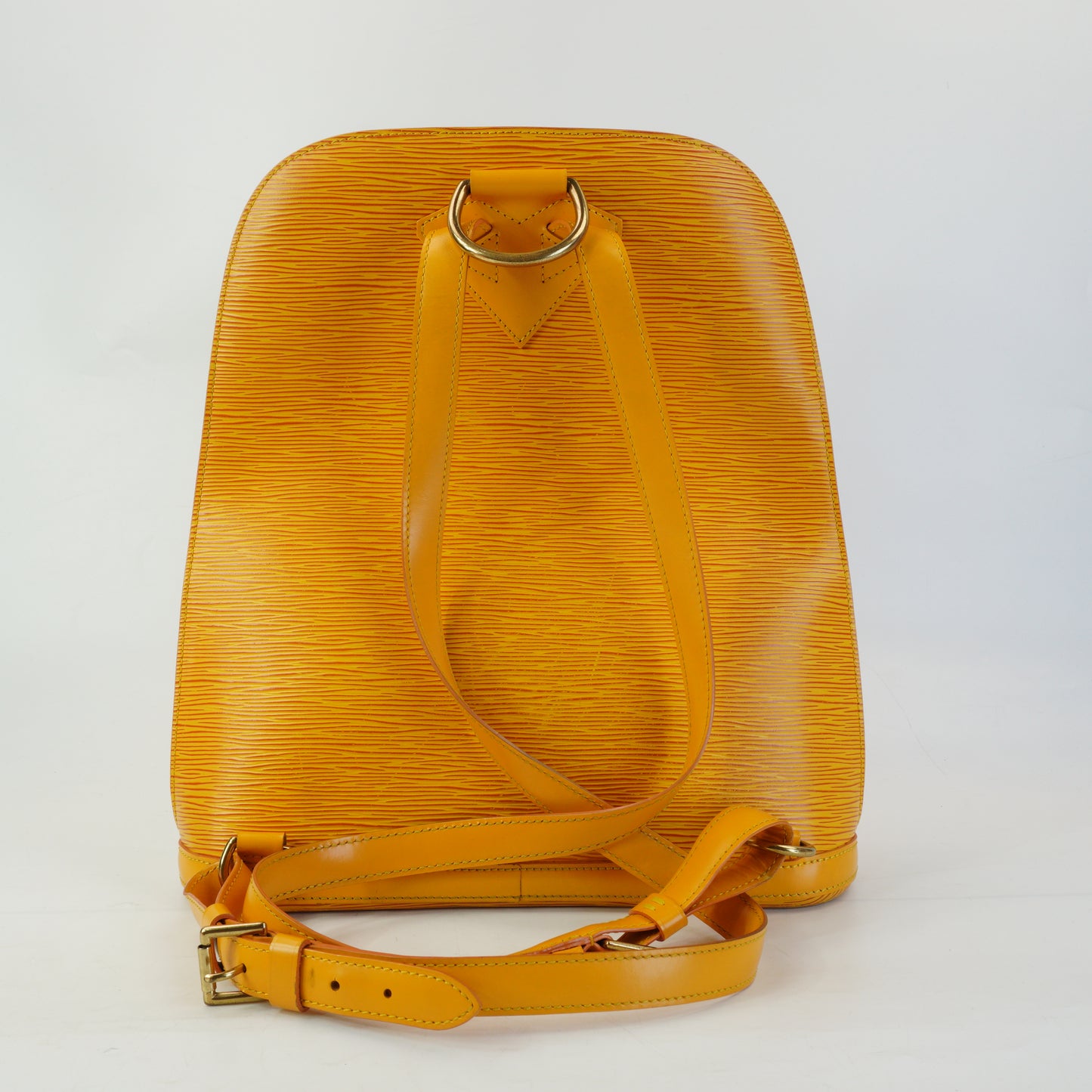 Louis Vuitton	Epi Yellow Backpack GHW Medium