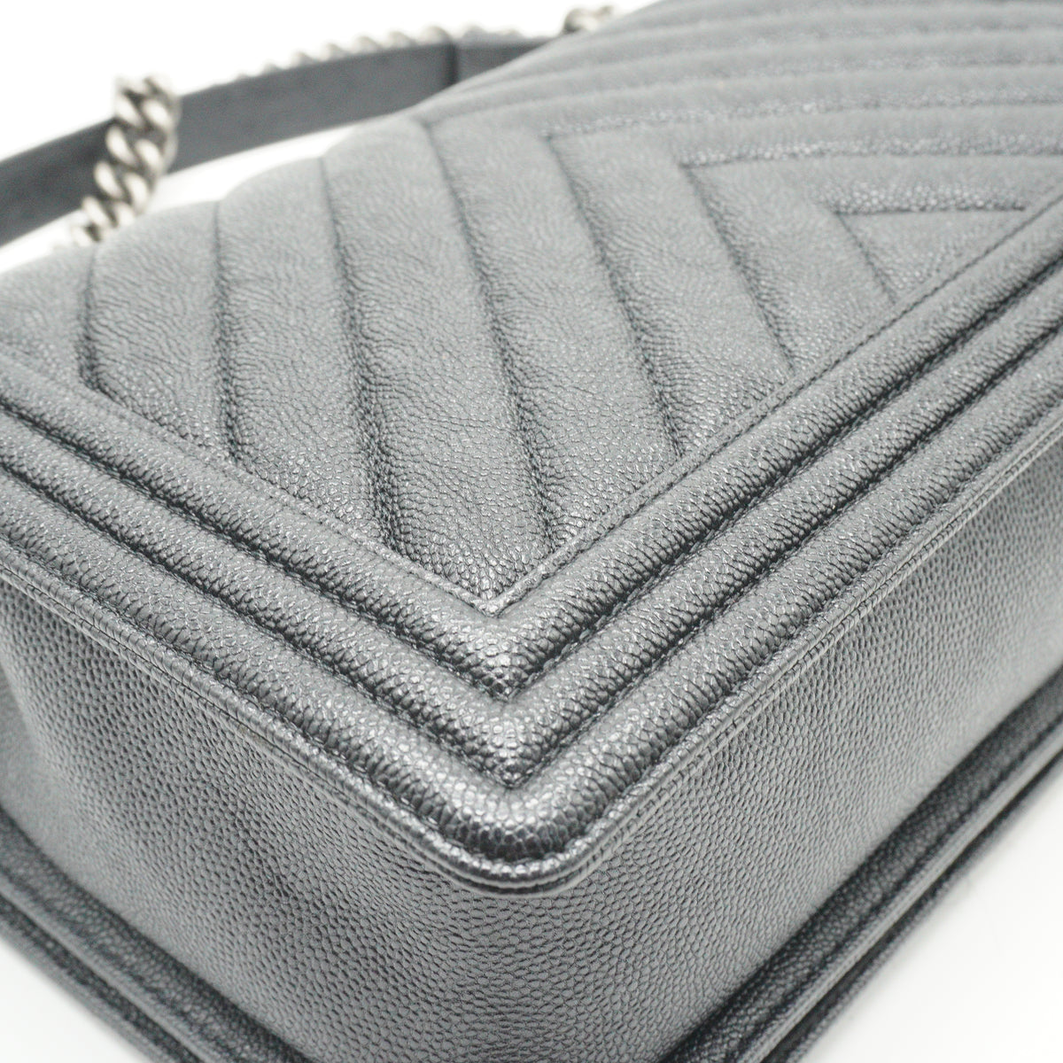 Chanel	Leboy Medium Caviar Flap Bag Black SHW