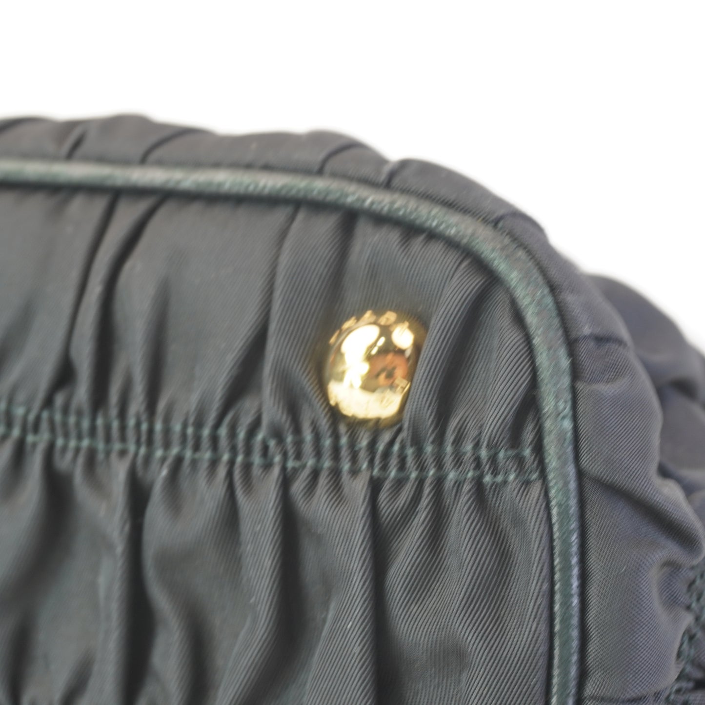 Prada Tessuto Nylon Graufre Tote Small Black