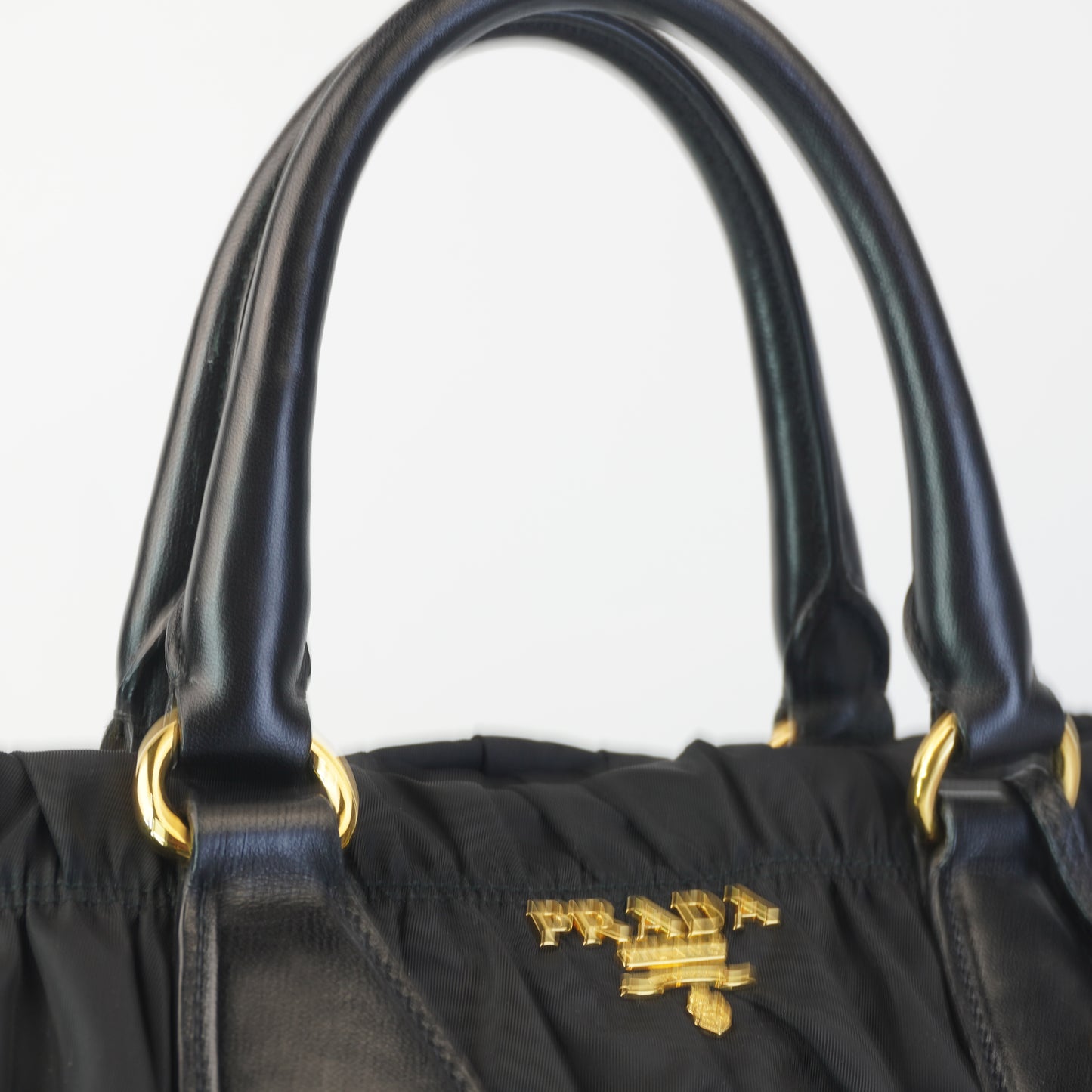 Prada Tessuto Nylon Gaufre Tote Black