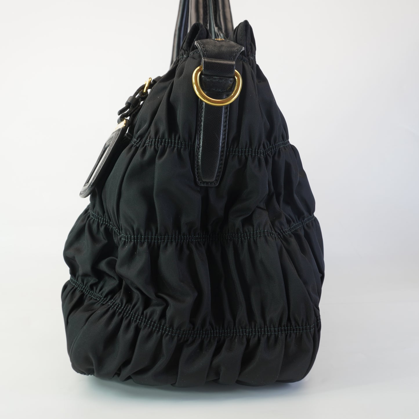 Prada Tessuto Nylon Gaufre Tote Black