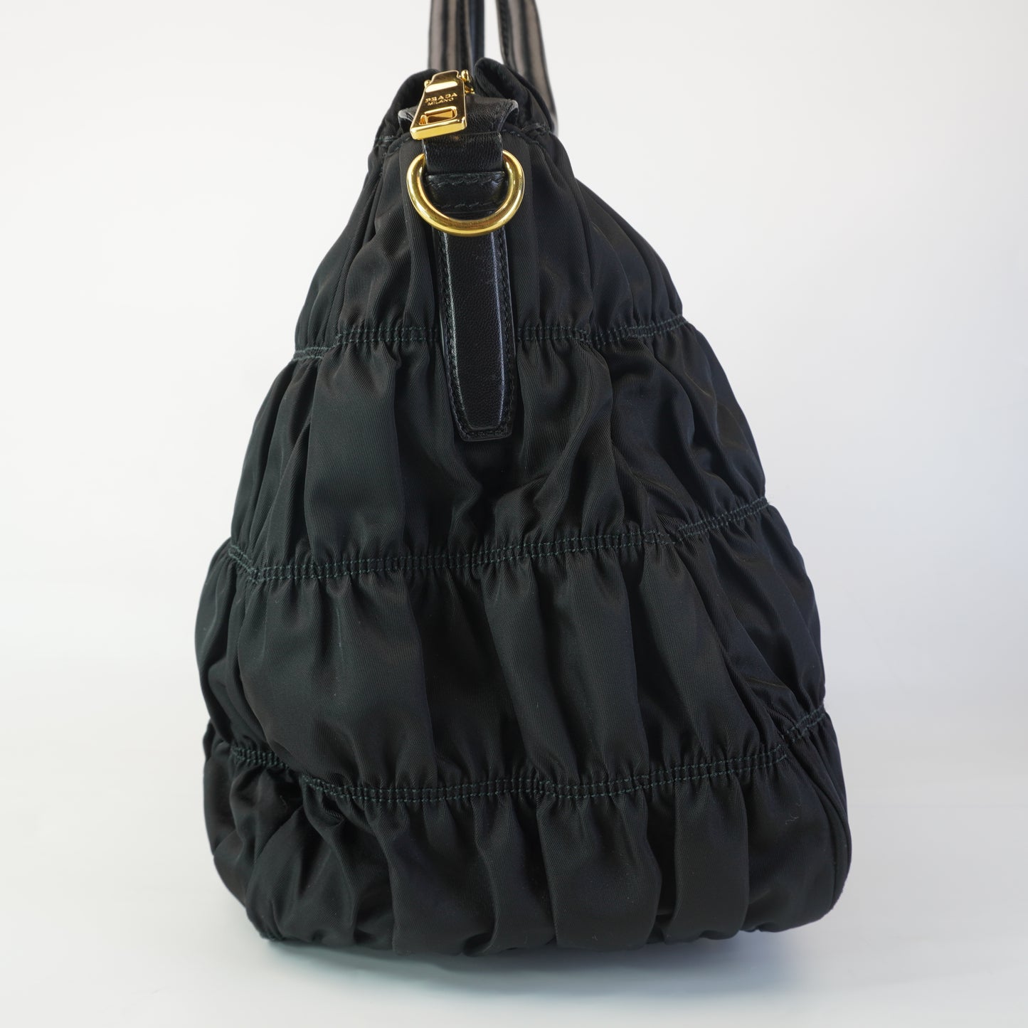 Prada Tessuto Nylon Gaufre Tote Black