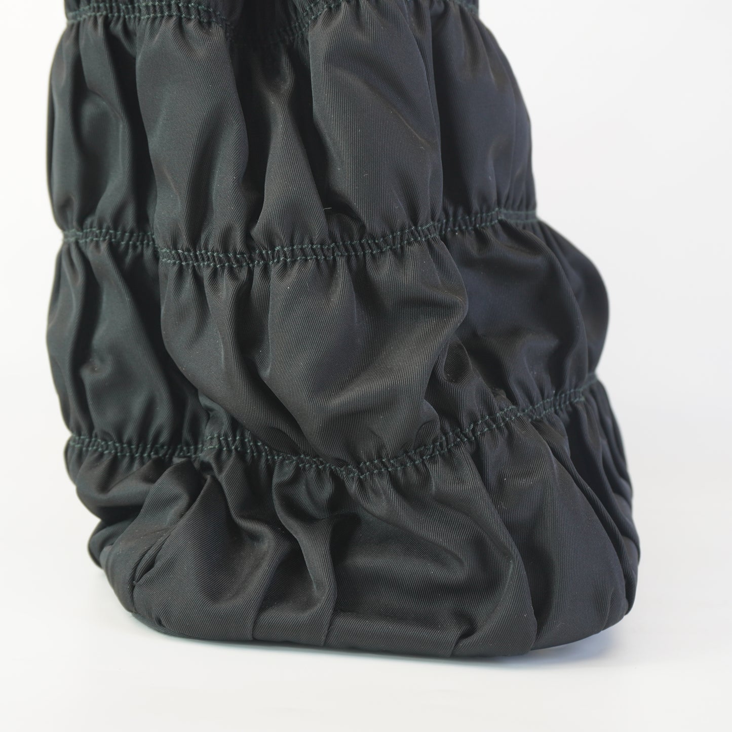 Prada Tessuto Nylon Graufre Tote Black