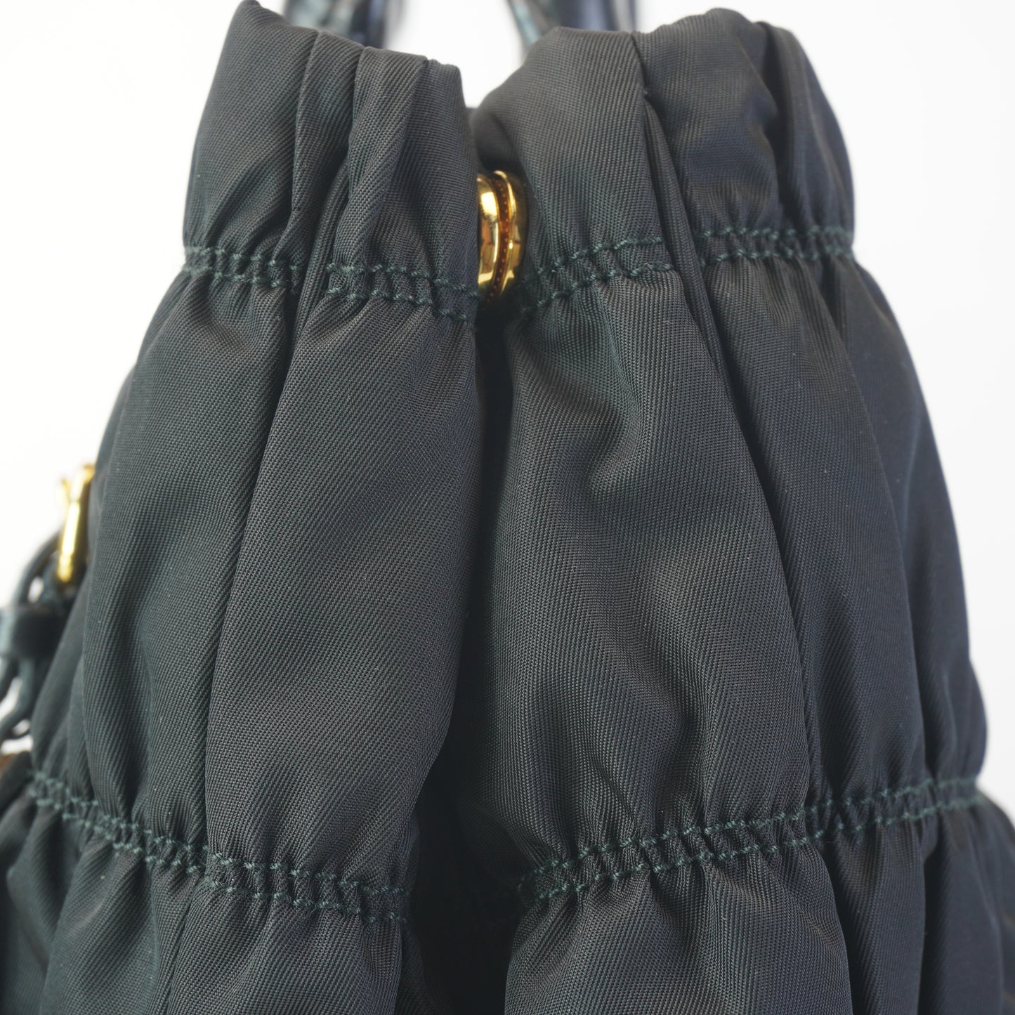 Prada Tessuto Nylon Graufre Tote Black