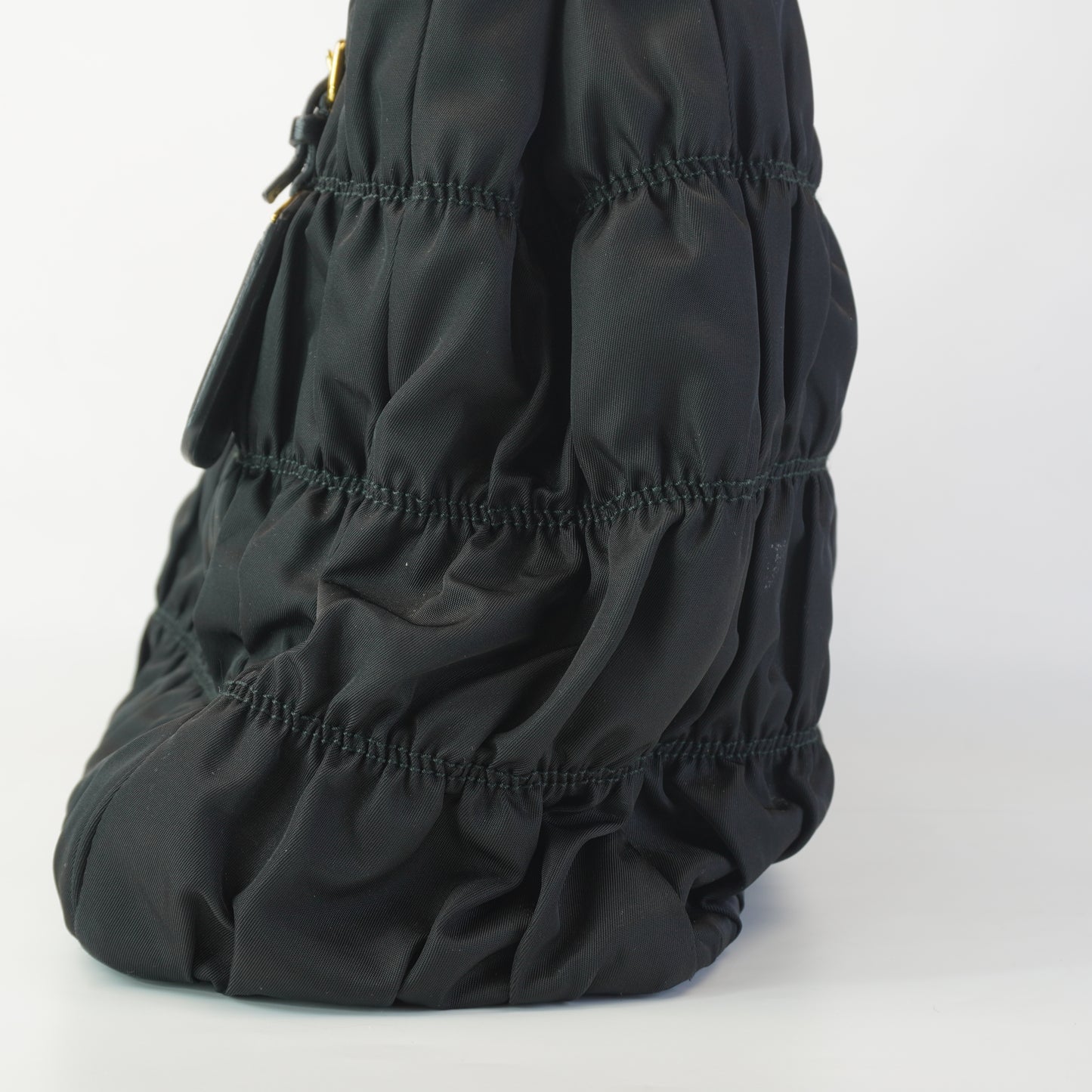 Prada Tessuto Nylon Graufre Tote Black