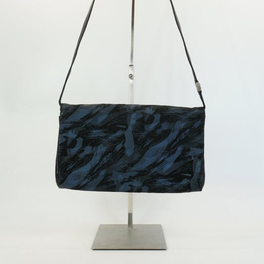 Gucci Brushtroke Clutch Medium Blue/Black SHW