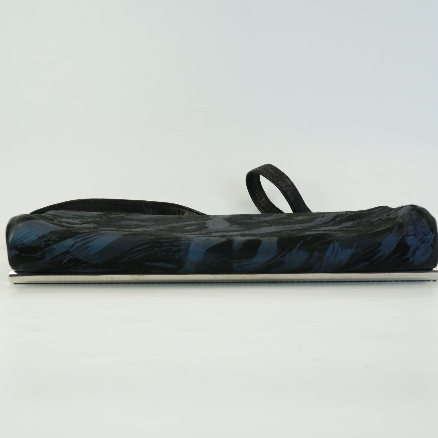 Gucci Brushtroke Clutch Medium Blue/Black SHW