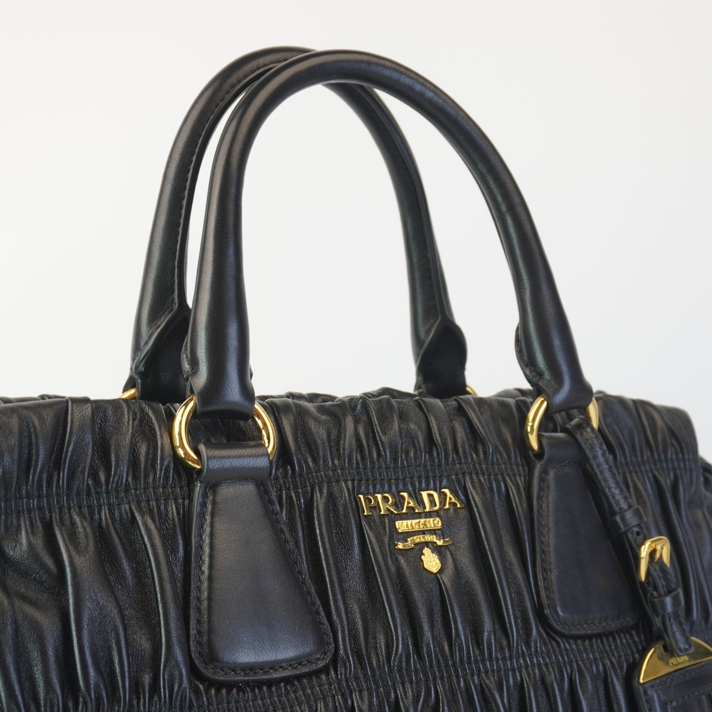 Prada Nappa Gaufre Tote Black