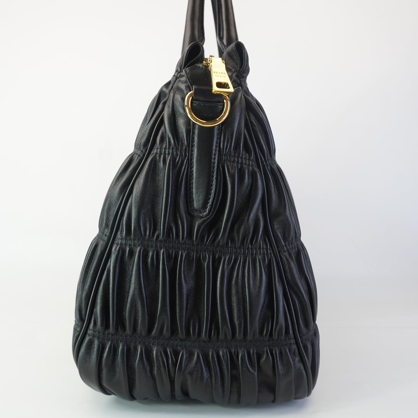 Prada Nappa Gaufre Tote Black