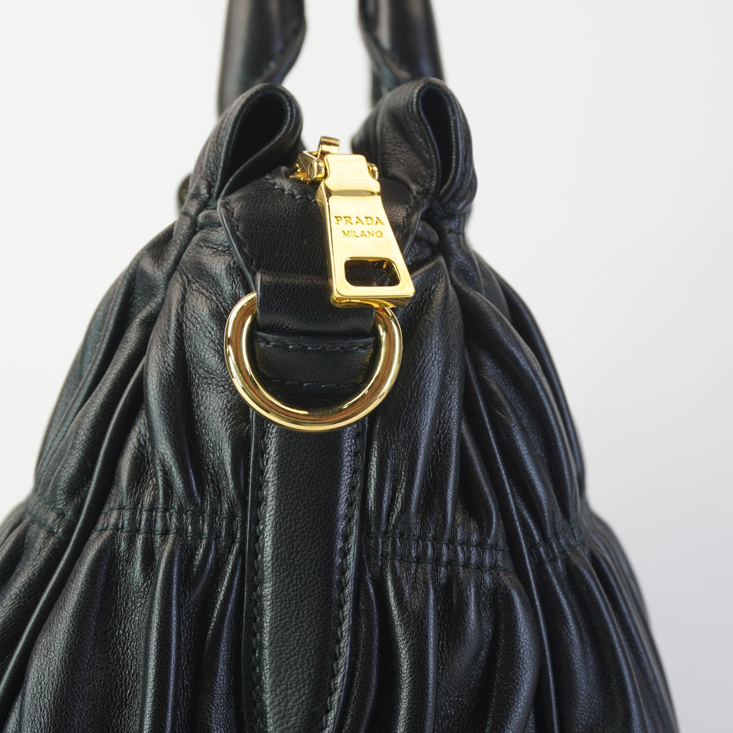 Prada Nappa Gaufre Tote Black