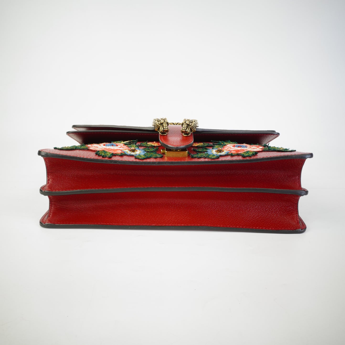 Gucci Calfskin Web Dionysus Shoulder Bag  SHW Medium