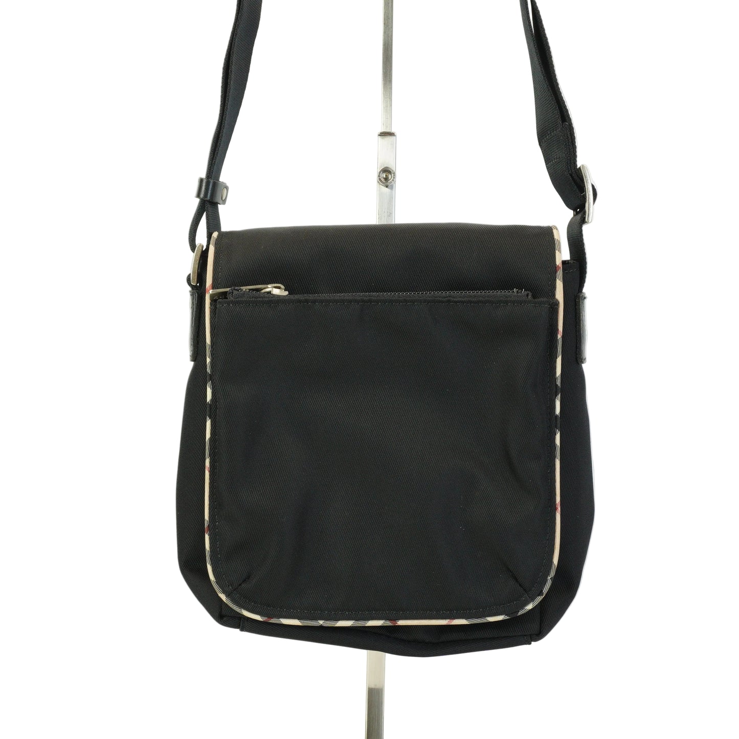 Burberry	Crossbody Front Zip Pocket Bag Small Black SHW