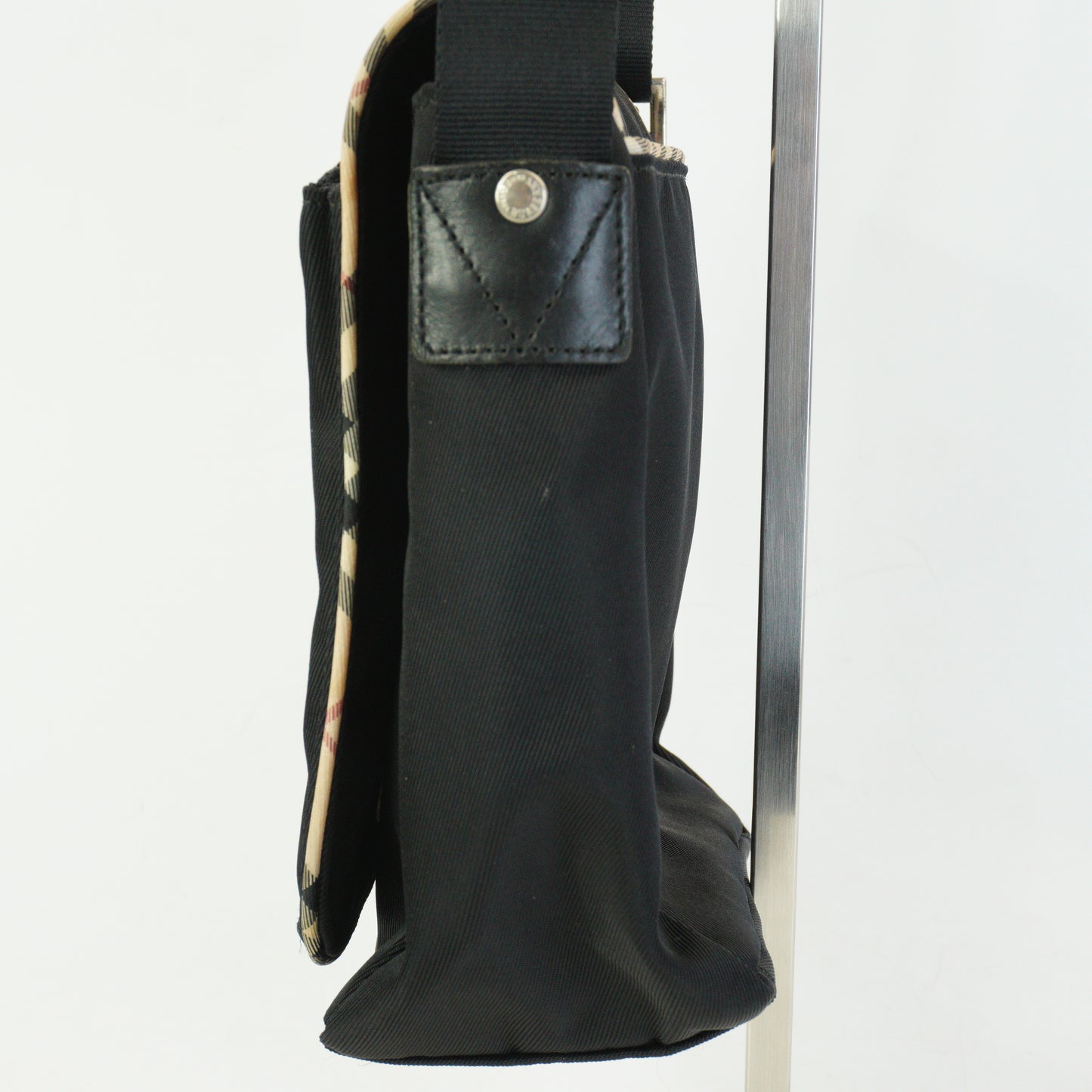 Burberry	Crossbody Front Zip Pocket Bag Small Black SHW