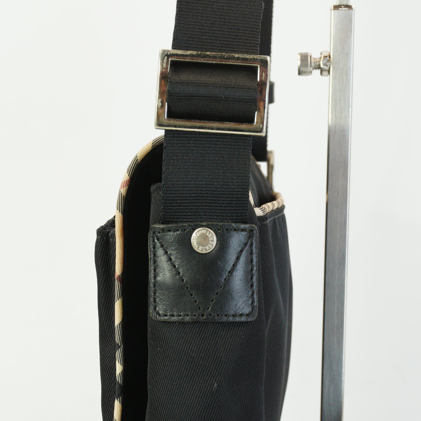 Burberry	Crossbody Front Zip Pocket Bag Small Black SHW