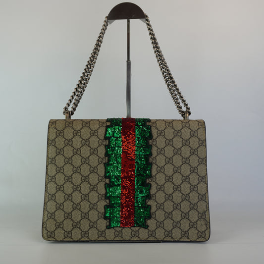 Gucci Dionysus GG Supreme Medium Shoulder Bag