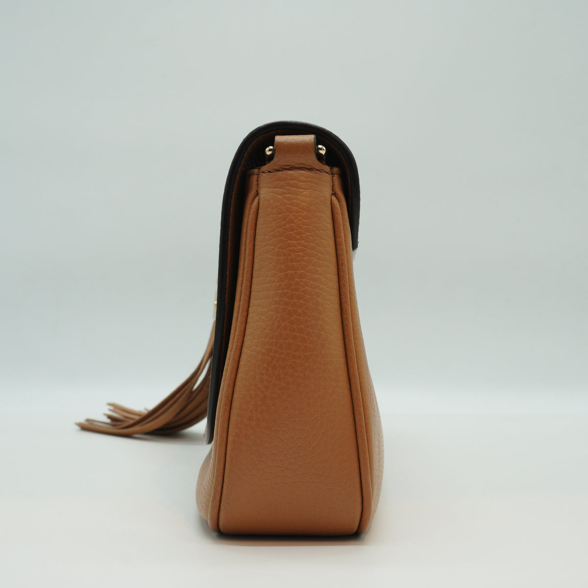 Gucci Soho Chain Flap shoulder bag Camel Small GHW