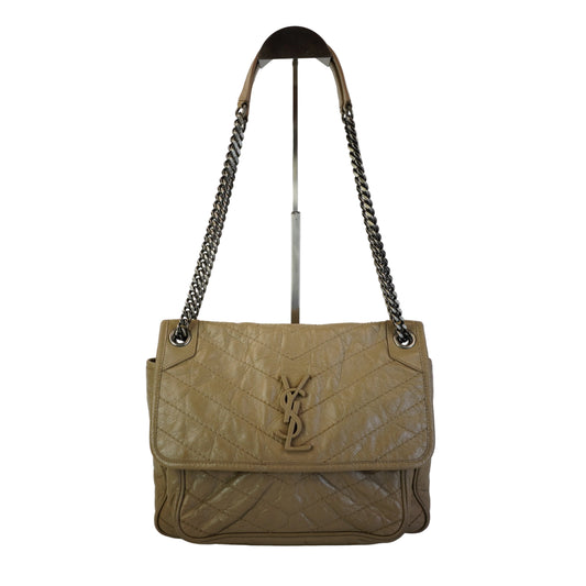 YSL	Niki Leather Shoulder Bag SHW Small