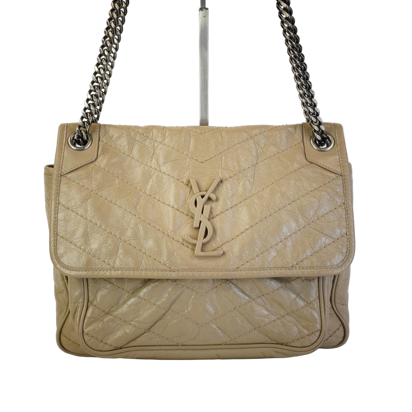 YSL	Niki Leather Shoulder Bag SHW Small