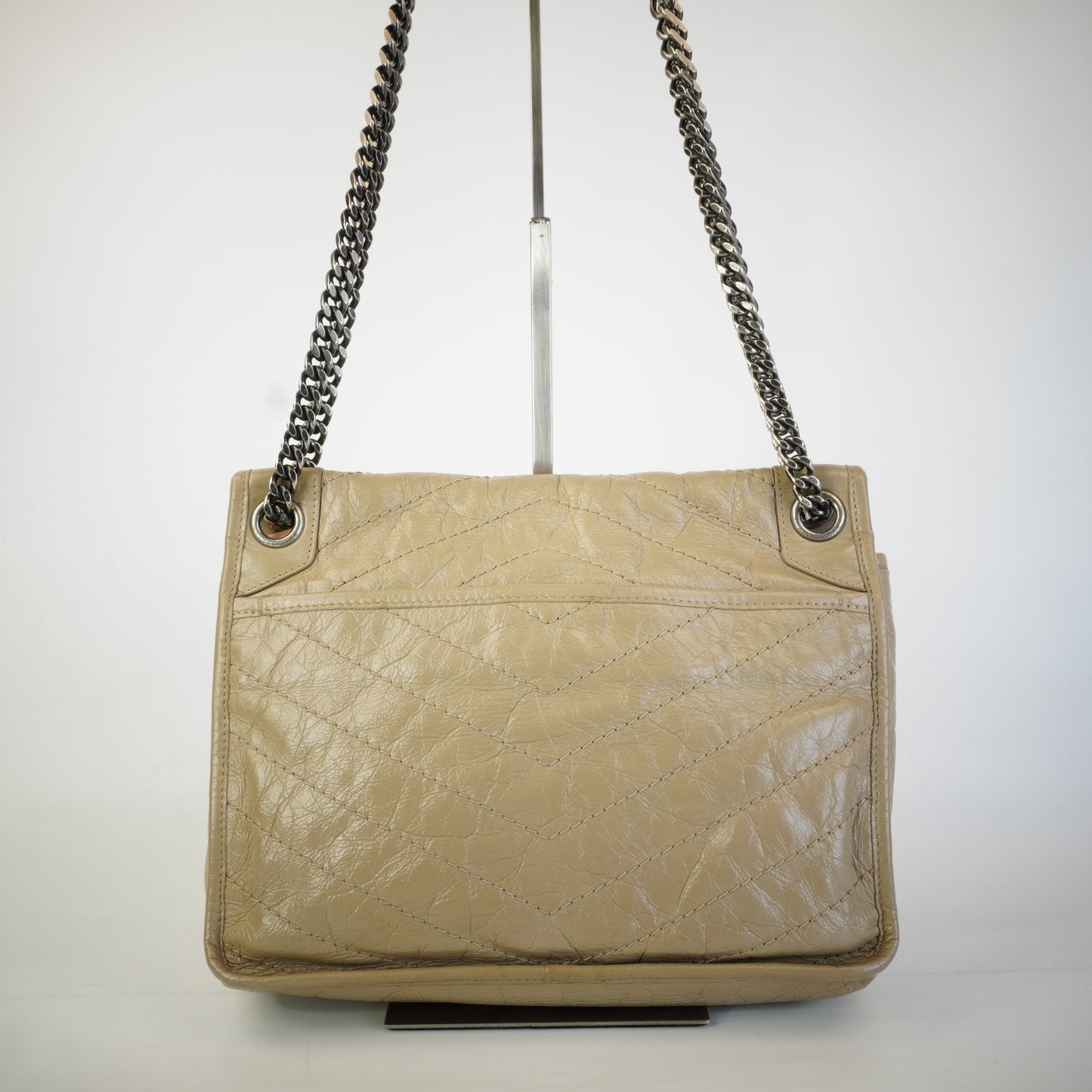 YSL	Niki Leather Shoulder Bag SHW Small