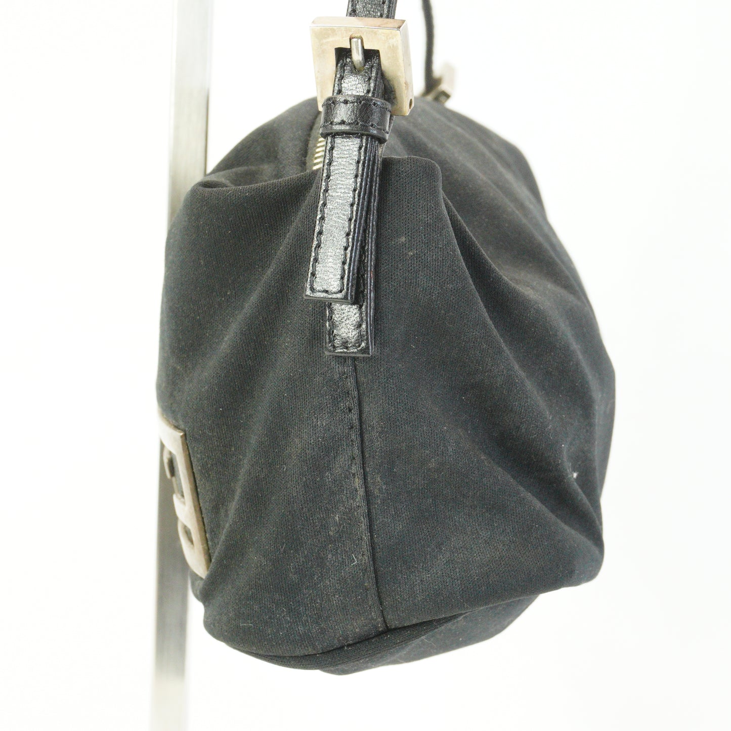 Fendi Baguette Shoulder Bag Black Small SHW