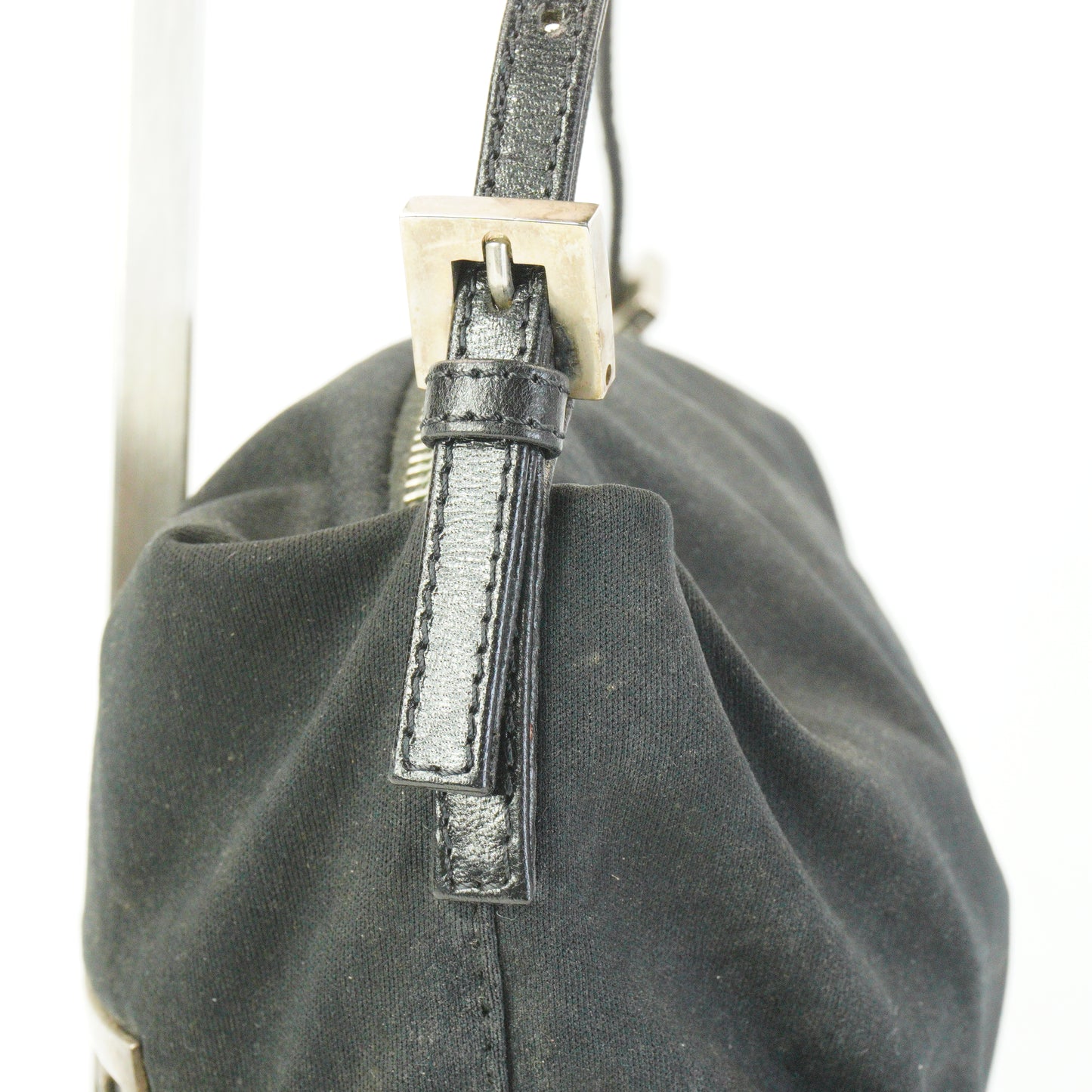 Fendi Baguette Shoulder Bag Black Small SHW