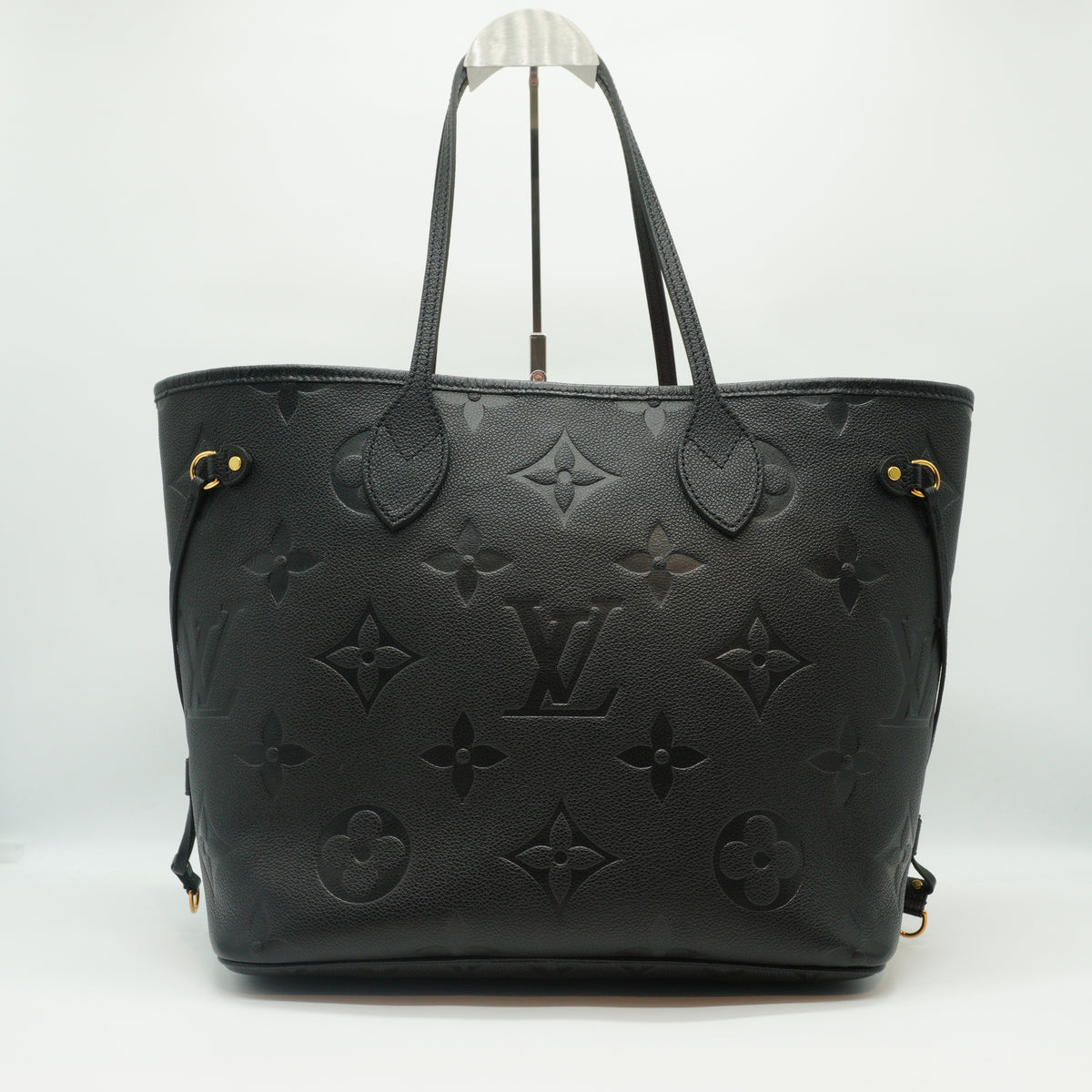 Louis Vuitton	Neverfull MM Monogram Empreinte Black Tote Bag GHW