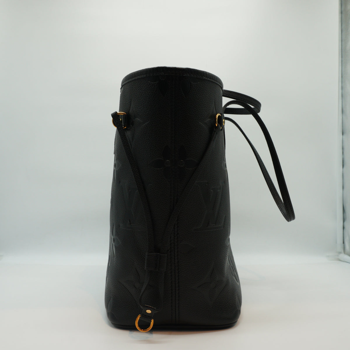 Louis Vuitton	Neverfull MM Monogram Empreinte Black Tote Bag GHW