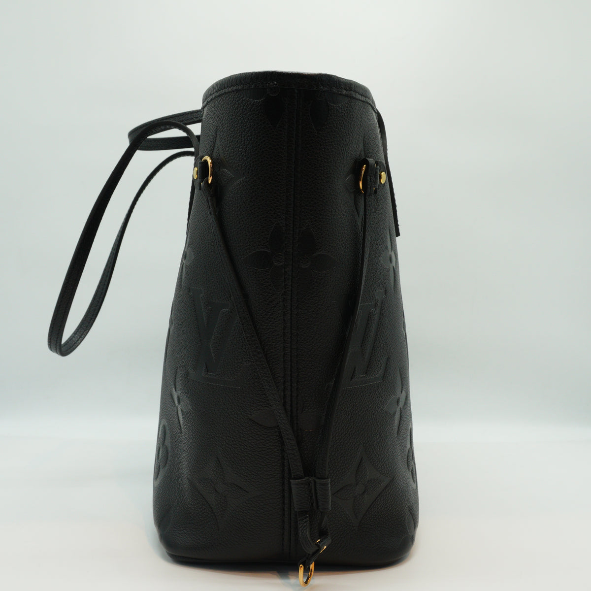Louis Vuitton	Neverfull MM Monogram Empreinte Black Tote Bag GHW
