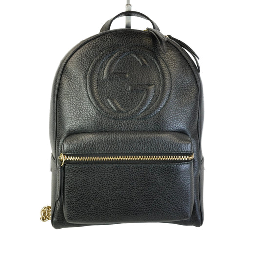 Gucci Backpack Black GHW Medium