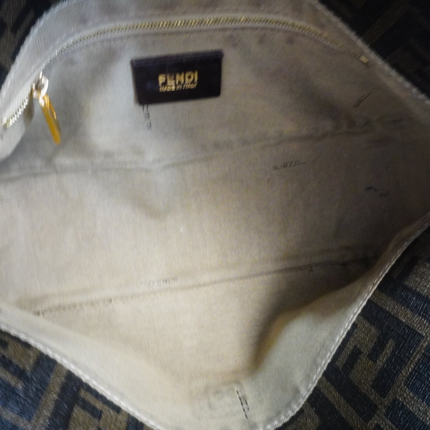 Fendi Zucca Baguette shoulder bag GHW Small