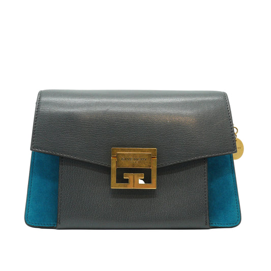 Givenchy GV3 Small Shoulder Bag Gray/Blue GHW