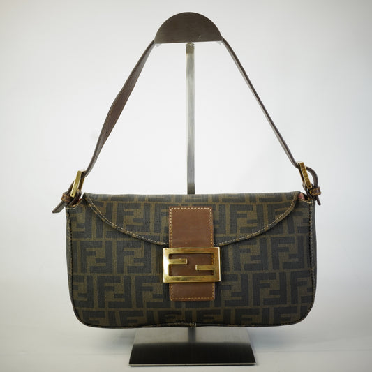 Fendi Zucca Baguette shoulder bag GHW Small