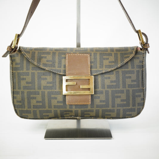 Fendi Zucca Baguette shoulder bag GHW Small