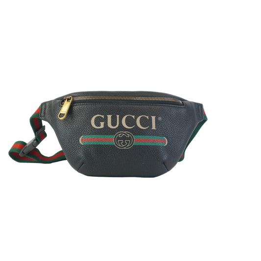 Gucci Print Belt Bag Black