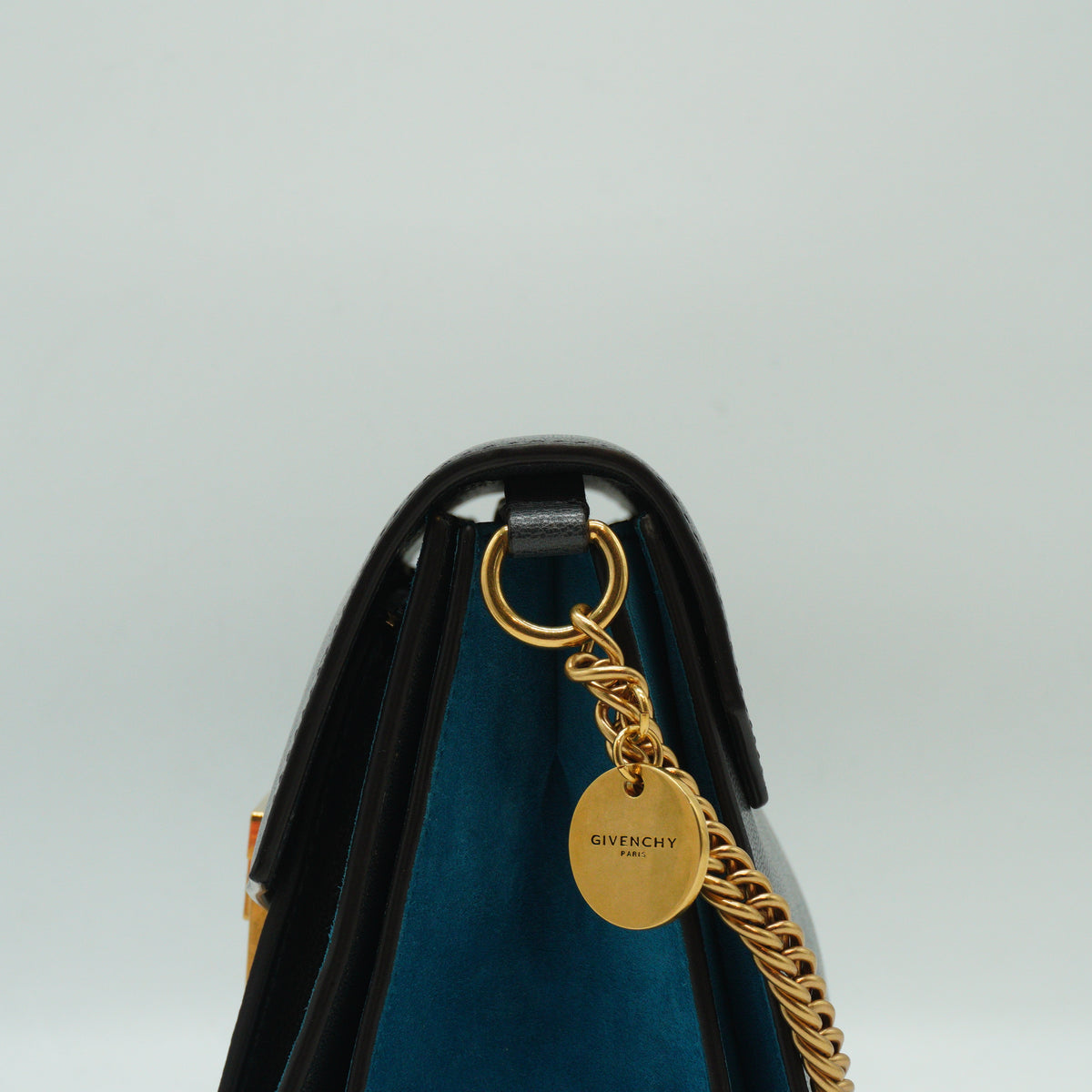 Givenchy GV3 Small Shoulder Bag Gray/Blue GHW