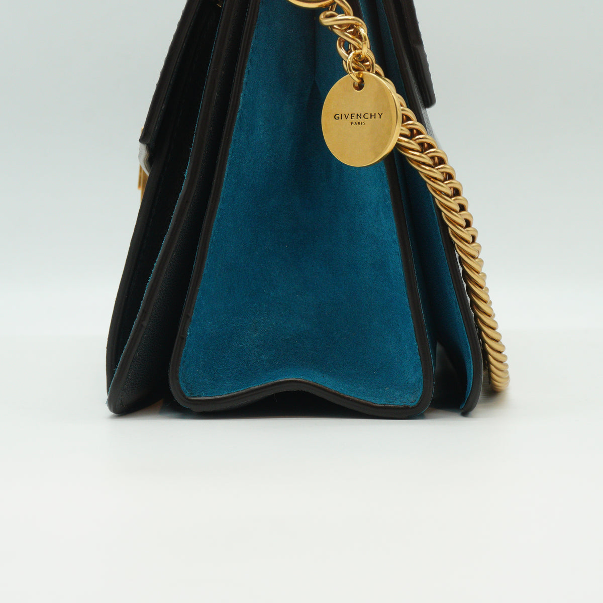 Givenchy GV3 Small Shoulder Bag Gray/Blue GHW