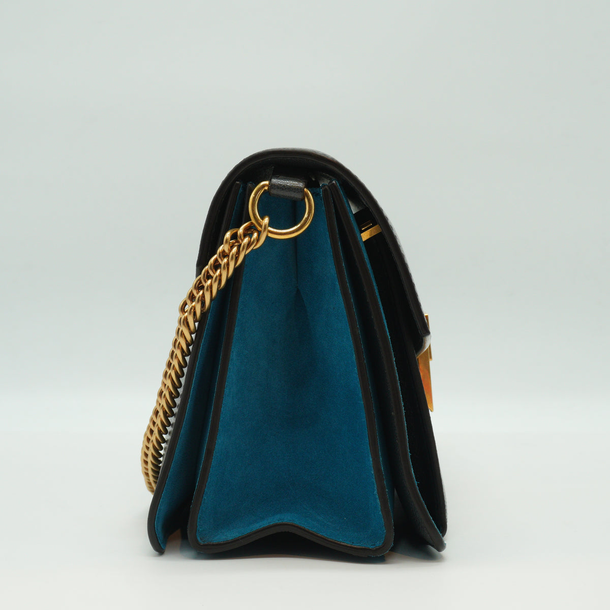Givenchy GV3 Small Shoulder Bag Gray/Blue GHW