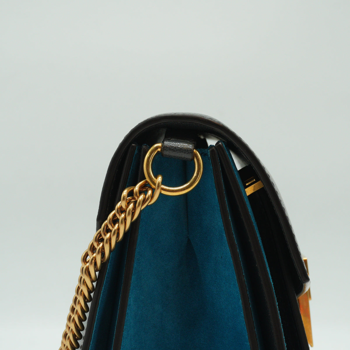 Givenchy GV3 Small Shoulder Bag Gray/Blue GHW