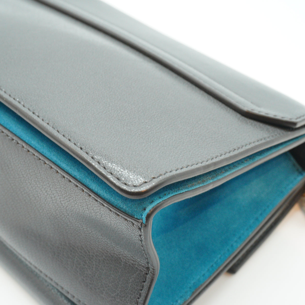 Givenchy GV3 Small Shoulder Bag Gray/Blue GHW