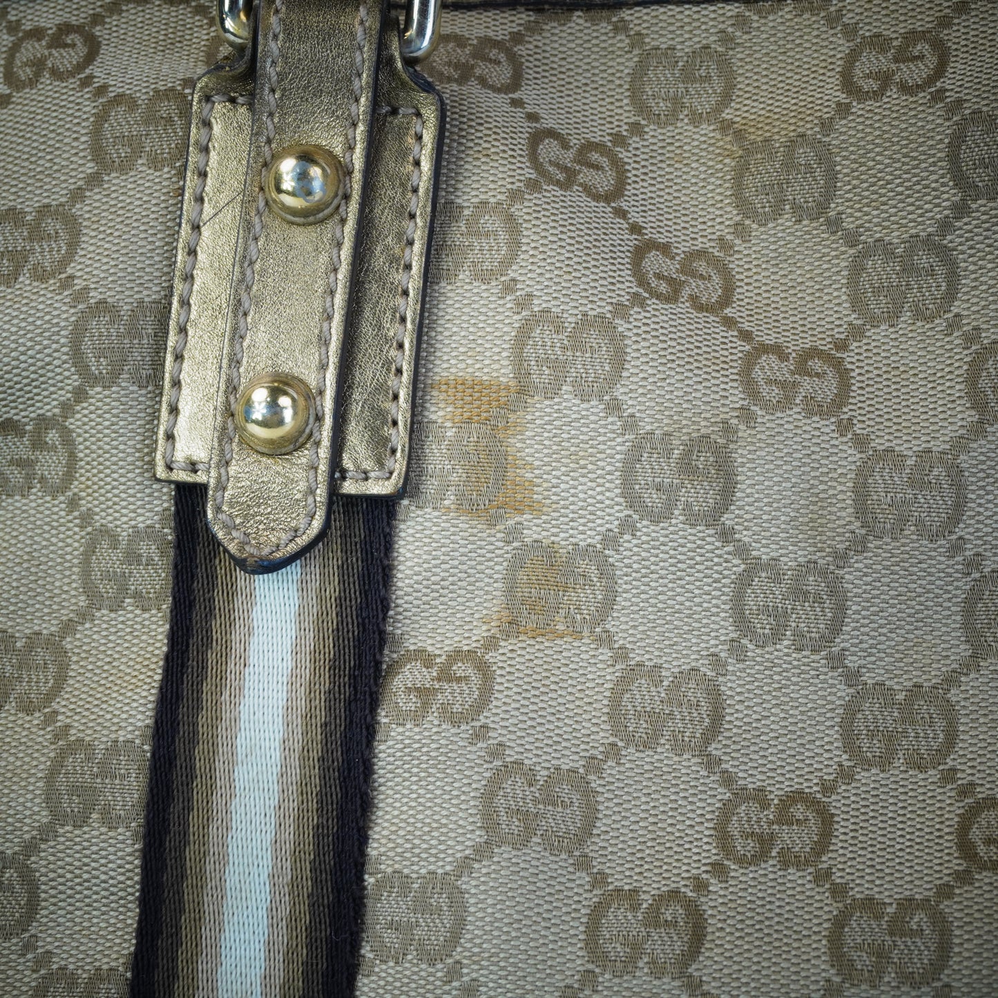 Gucci GG Canvas Jolicoeur Tote GHW Medium