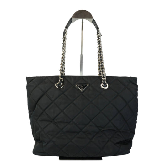 Prada Tote Nylon SHW Black