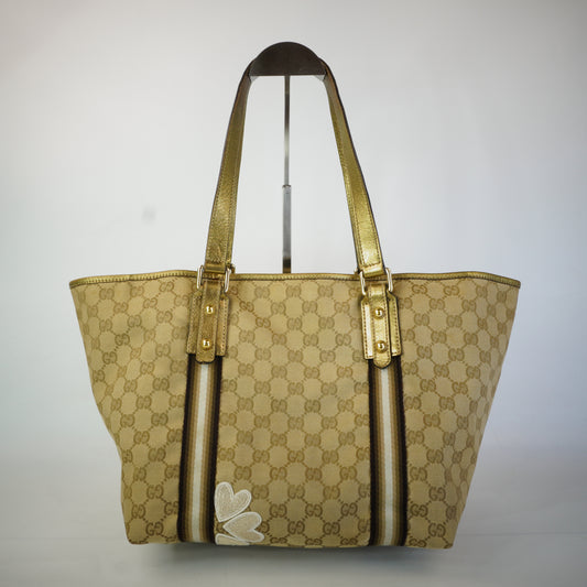 Gucci GG Canvas Jolicoeur Tote GHW Medium