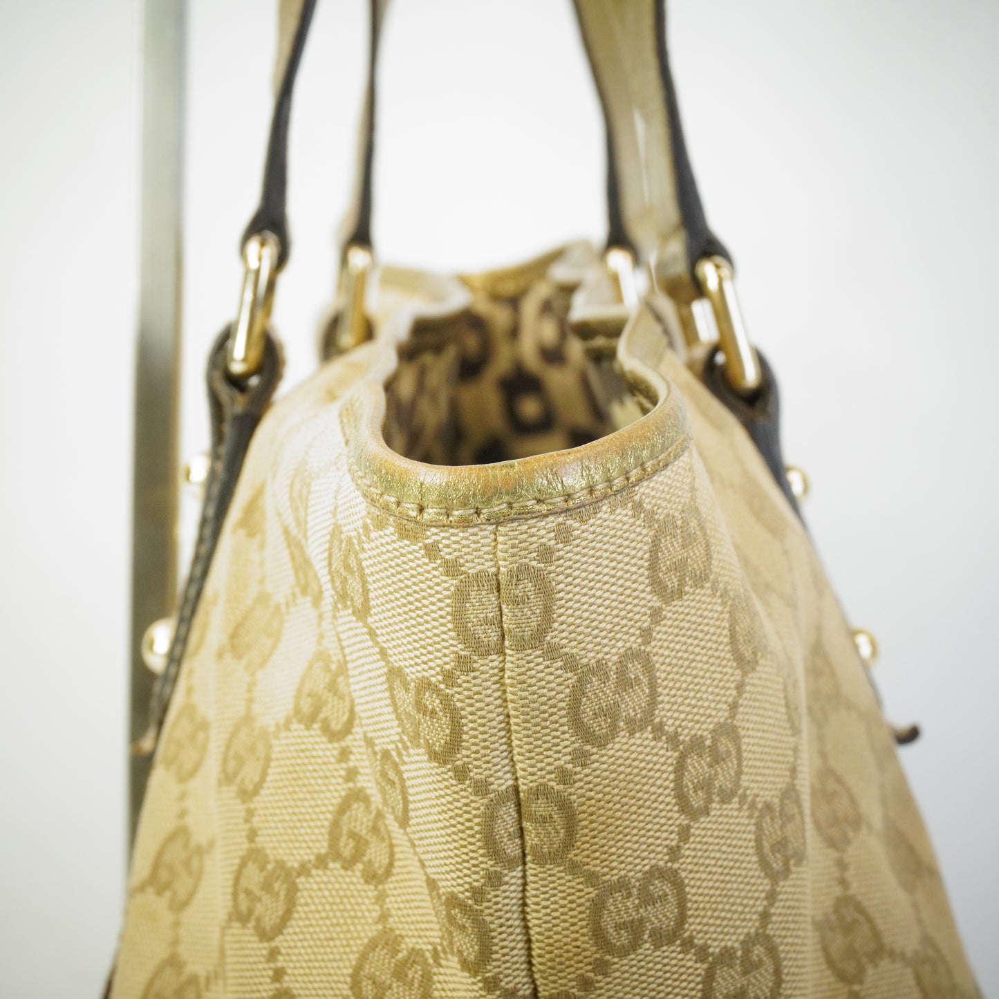 Gucci GG Canvas Jolicoeur Tote GHW Medium